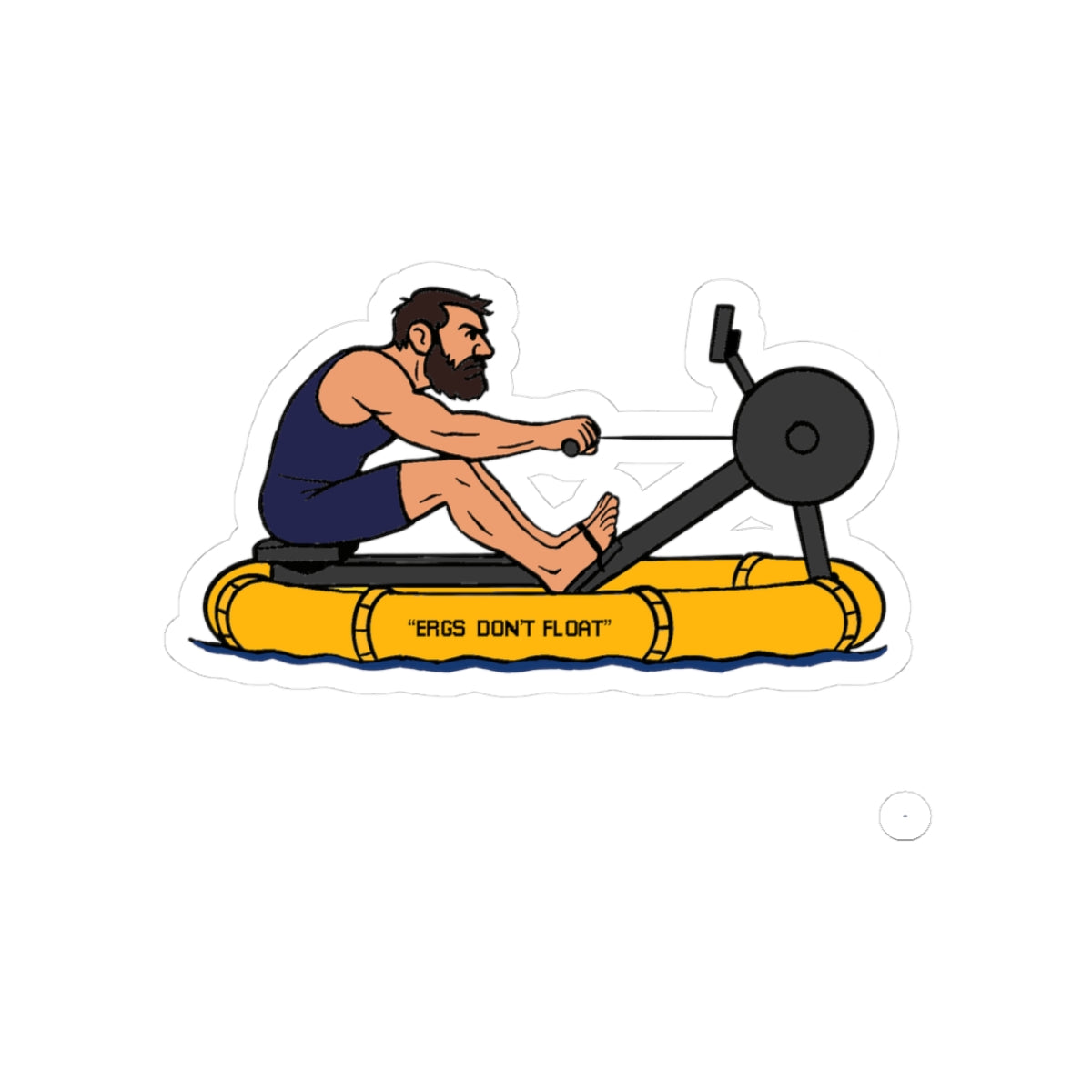 Ergs Don't Float Sticker