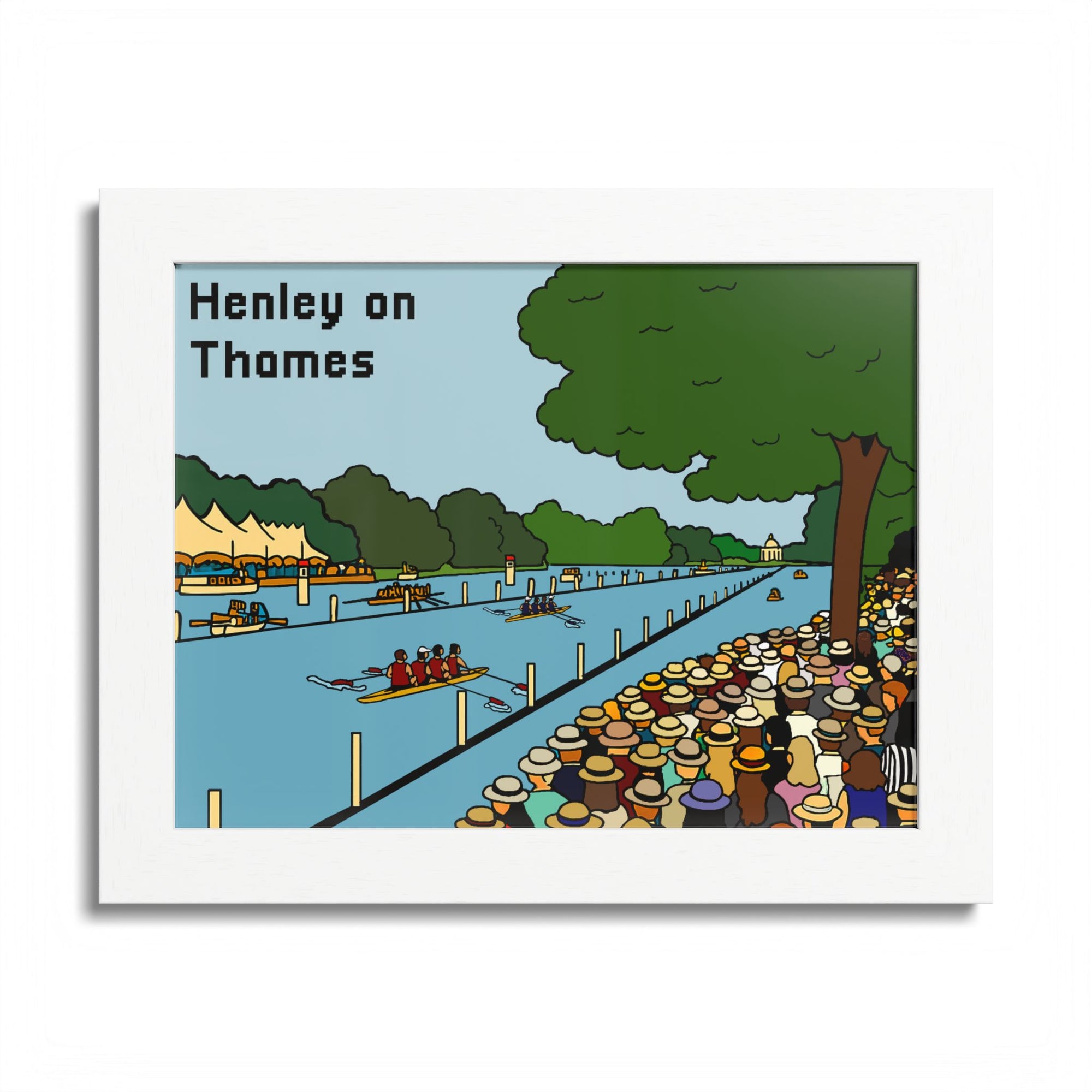 Framed Poster, Henley Thames Art Print