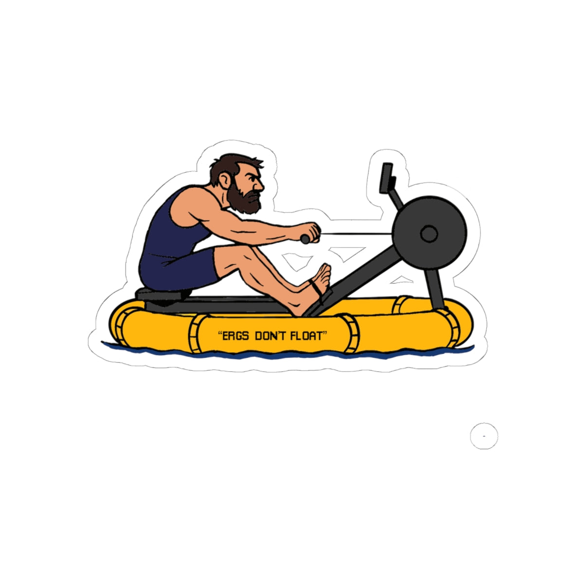 Ergs Don't Float Sticker
